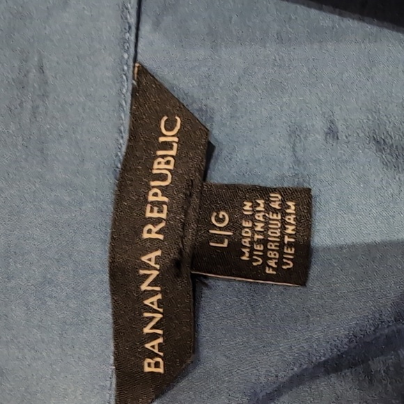 L: New Banana Republic two-piece satin pajama set - Picture 4 of 7